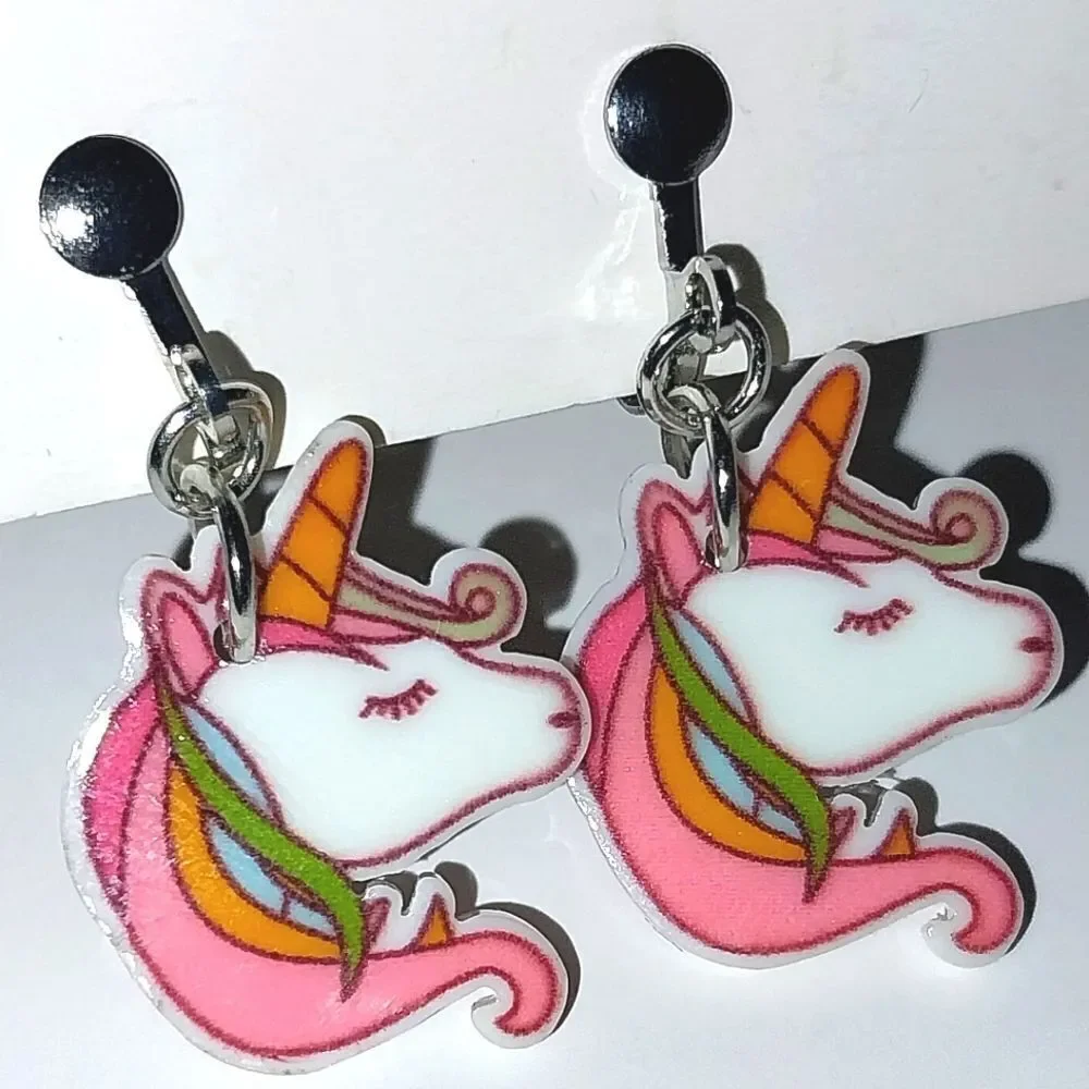 Super cute kid's fashion clip-on earrings